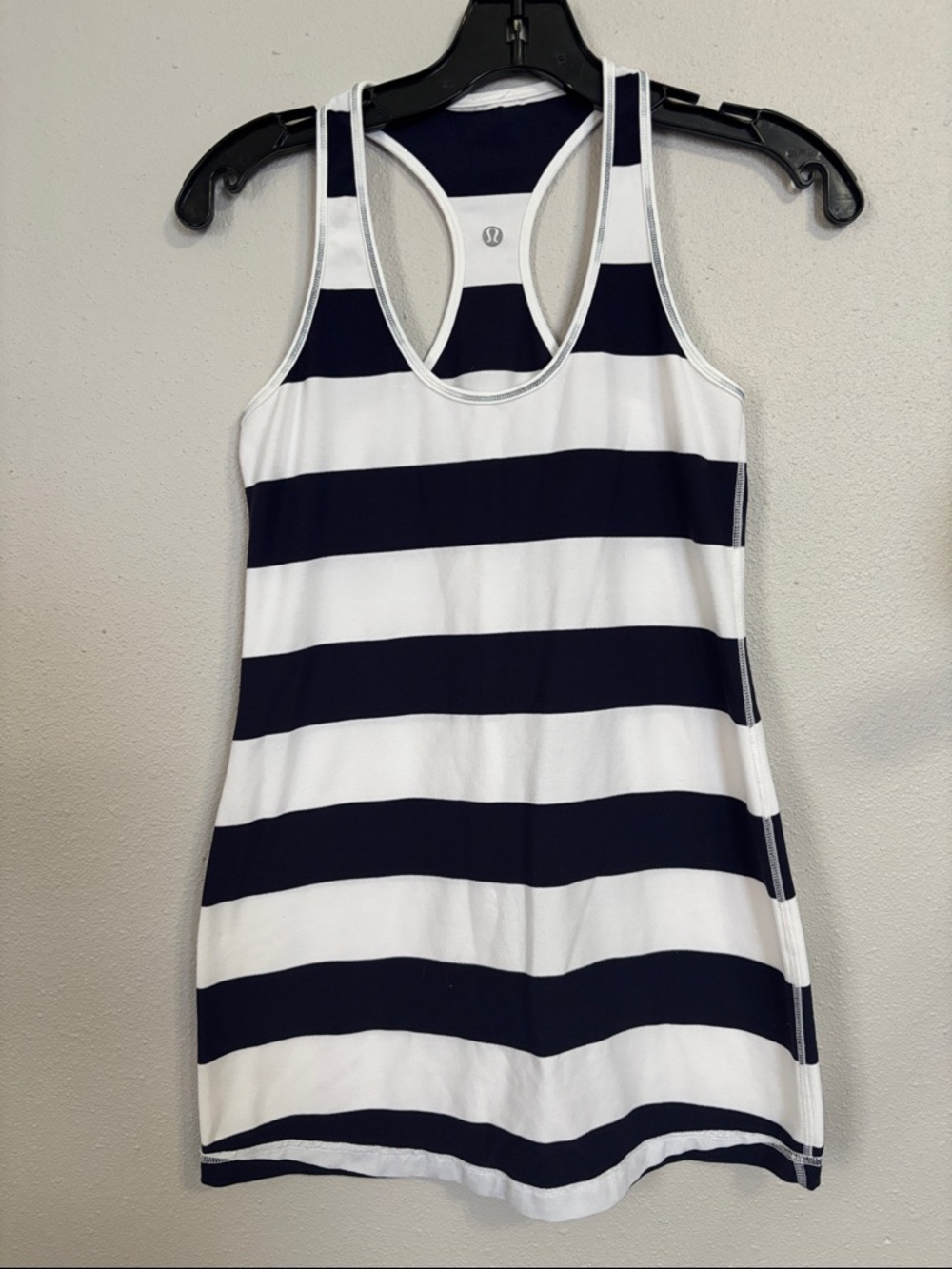 Lululemon Striped Racerback Tank - Navy & White